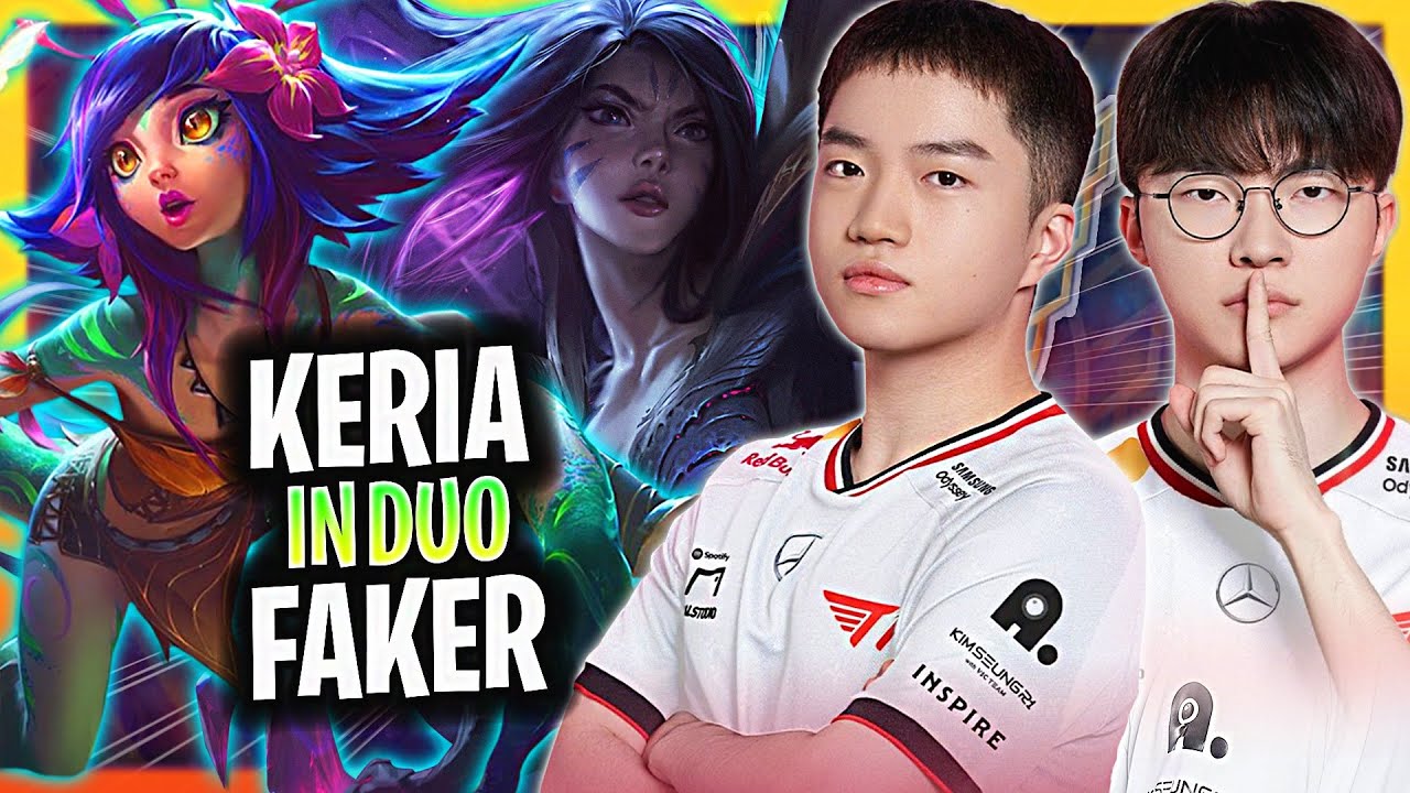 T1 KERIA In Duo T1 FAKER! | T1 Keria Plays Kai'sa Bot vs Yunara! Season 2026