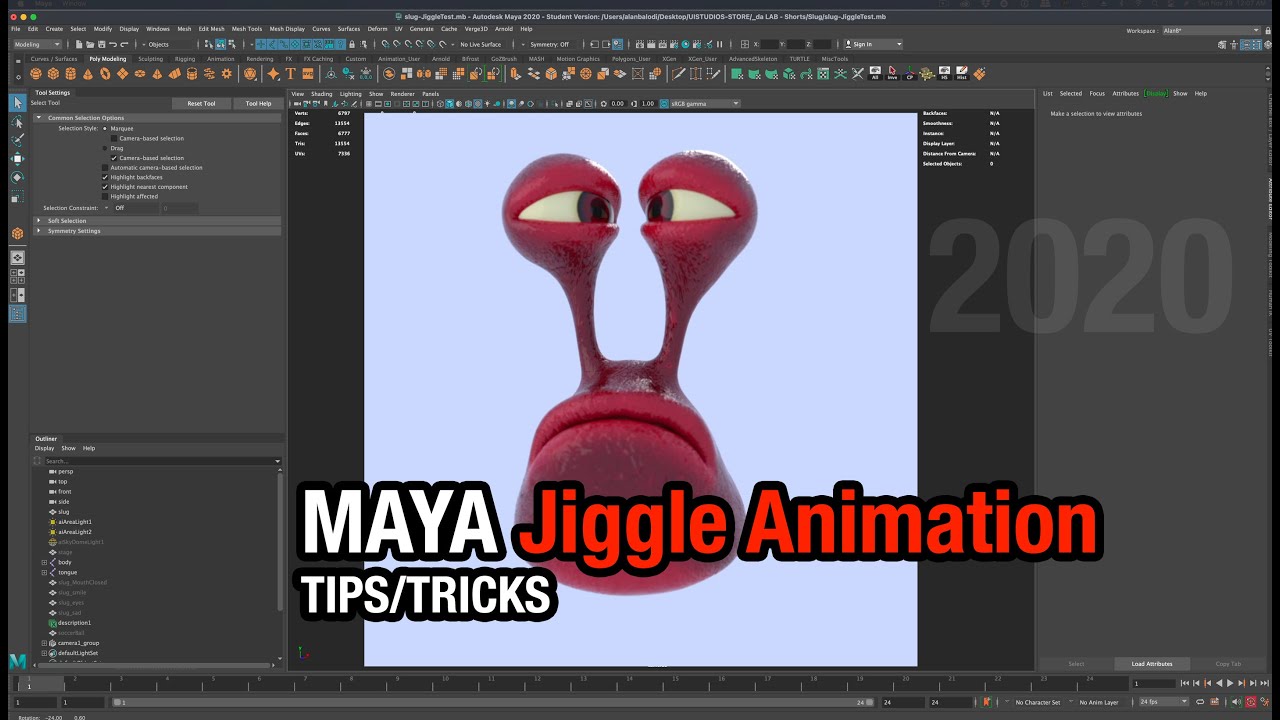 Maya Tutorial: Learn How To Create Jiggle Animation