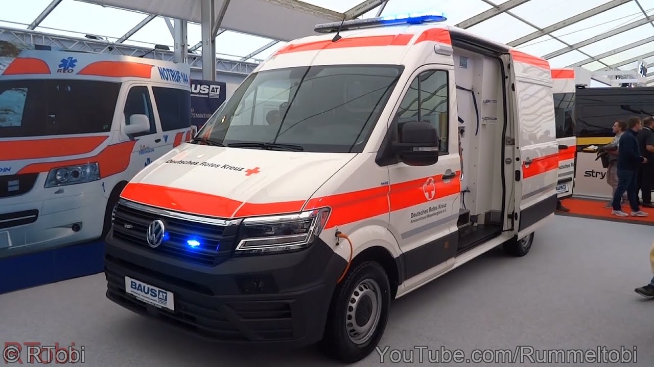 BAUS AT VW Crafter ambulance - Weserbergland German Red Cross - Rettmobil 2019 expo [GER | 5.2019]