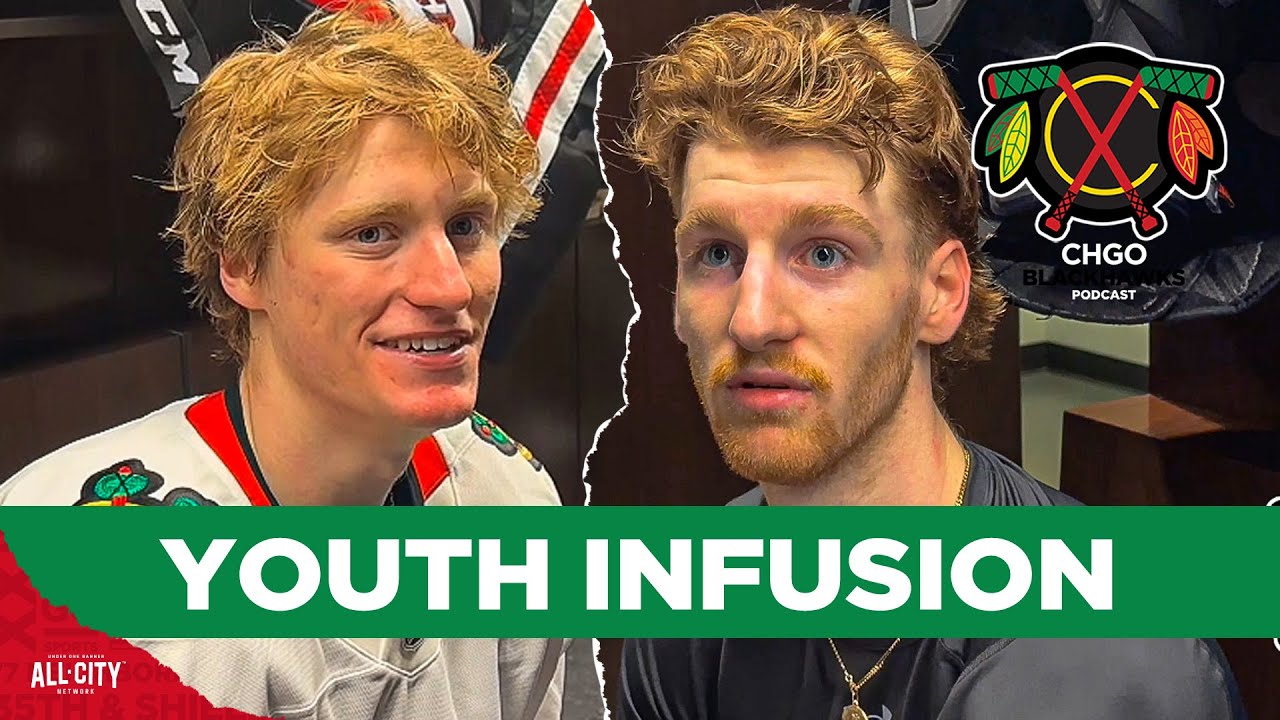 New Blackhawks Sam Rinzel and Oliver Moore discuss signing with the team | CHGO Blackhawks