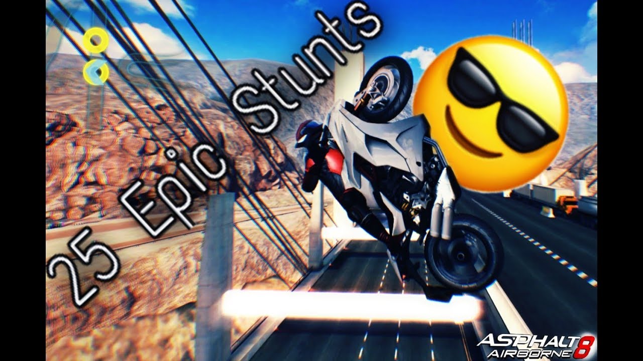 Asphalt 8 | 25 EPIC STUNTS (Complitaion) #1