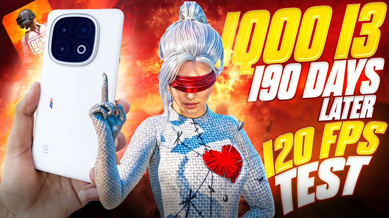 iQOO 13 5G BGMI 120 FPS TEST WITH FPS METER AFTER 190 DAYS | IQOO 13 BGMI AFTER 6 MONTHS REVIEW🔥