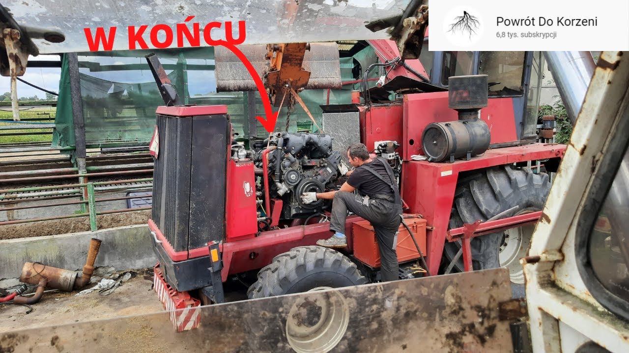 MOJA DNIÓWKA / Wstawiamy silnik do sieczkarni 😃