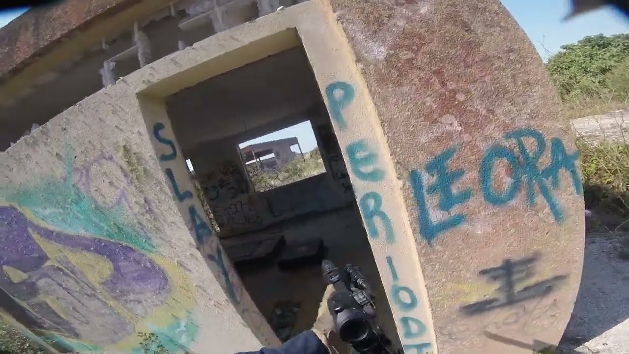 Tokyo Marui MWS blasting at Thunderdome 639 airsoft field
