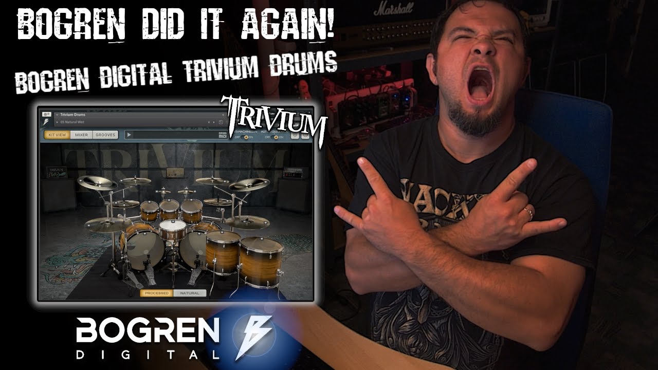 AWESOME drums at total EASE! || Bogren Digital TRIVIUM DRUMS (Review & Showcase vs. KRIMH Drums)