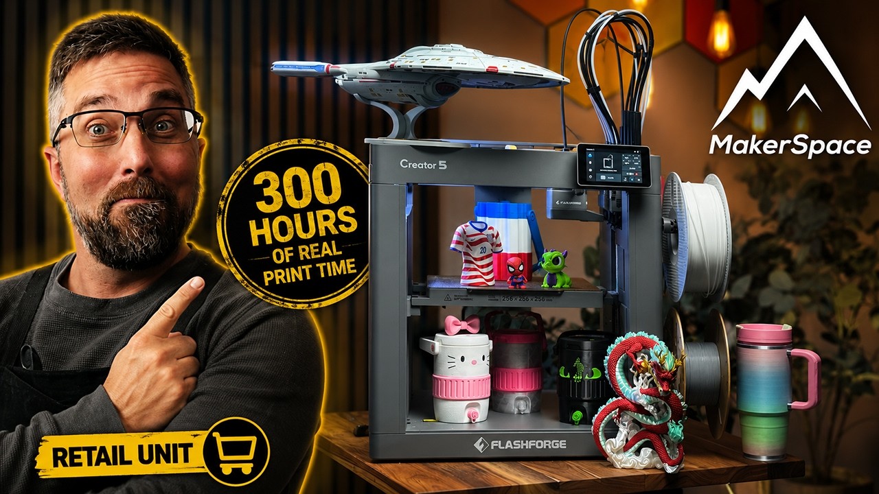 FlashForge Creator 5 Review: Better Than It Has Any Right to Be!