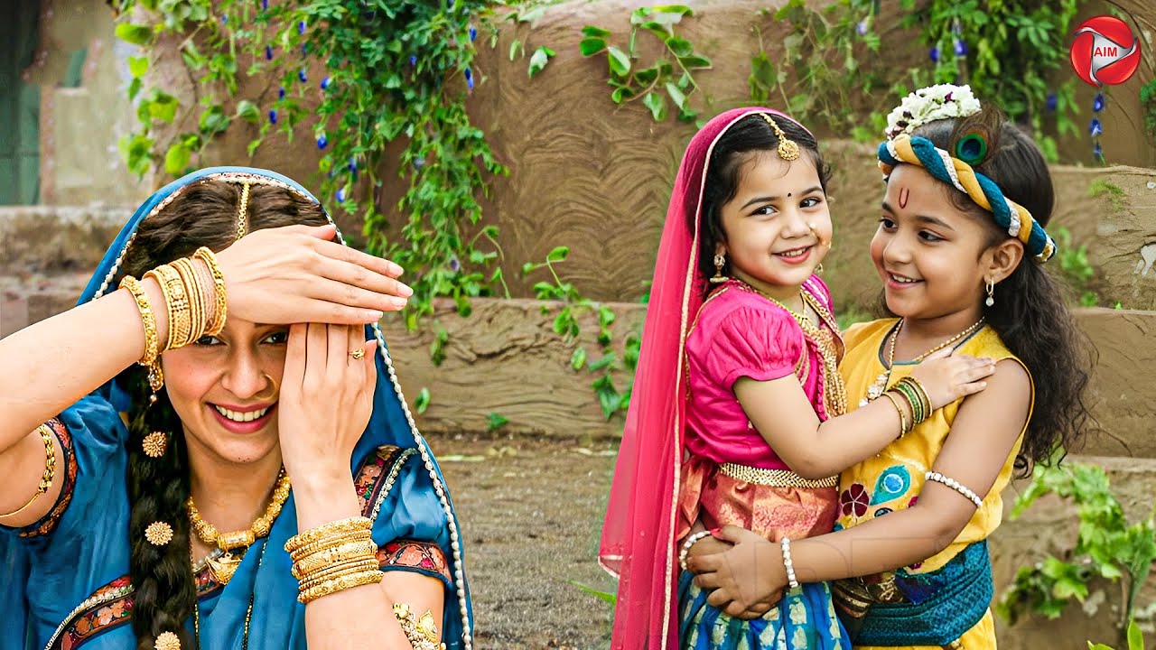 मैया ने छिपकर देखा कान्हा राधा को प्यार करते हुए | यशोमती मईया के नंदलाला | Shree Krishan Leela