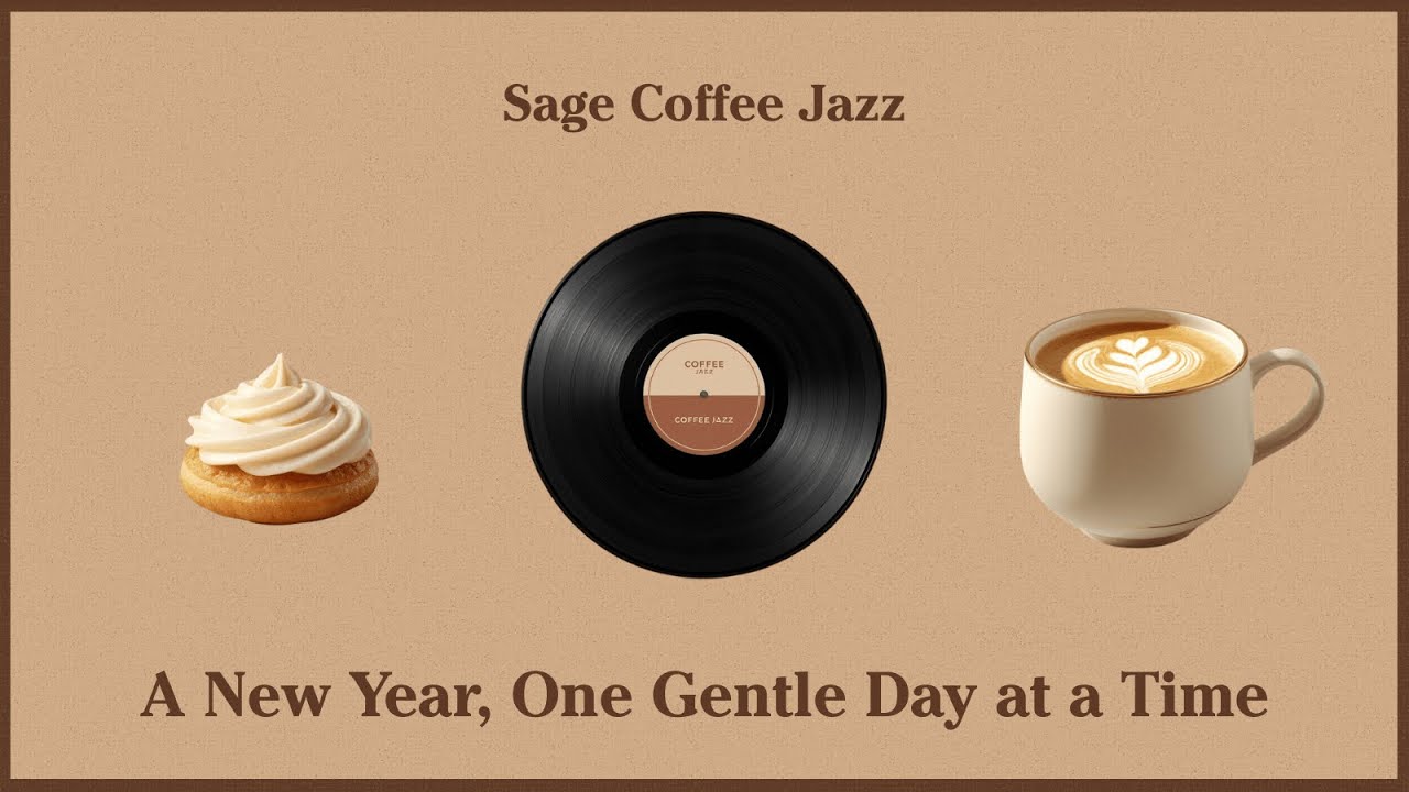 Sage Playlist ☕✨ A New Year, One Gentle Day at a Time for Study, Reading, Relax · Cozy Coffee Jazz