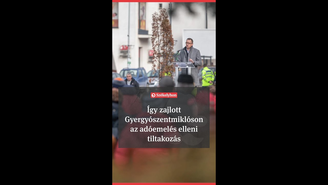 Ilyen volt Gyergy&oacute;szentmikl&oacute;son az ad&oacute;emel&eacute;s elleni tiltakoz&aacute;s