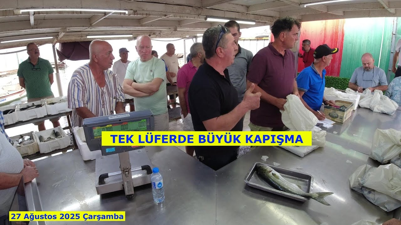 MEZATIN TEK LÜFERİNDE KAPIŞMA DA BÜYÜK OLDU.