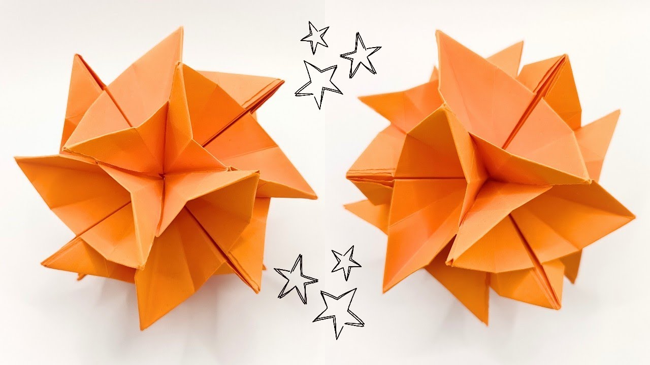 Origami STAR KUSUDAMA by Fendy Tong 🌟 How to make a paper stars