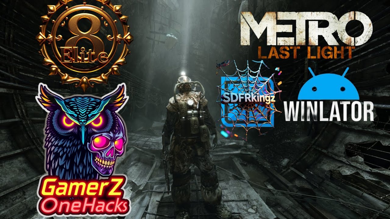 Metro Last Light Redux Winlator Emulator Snapdragon 8 Elite Oneplus 13 Gameplay