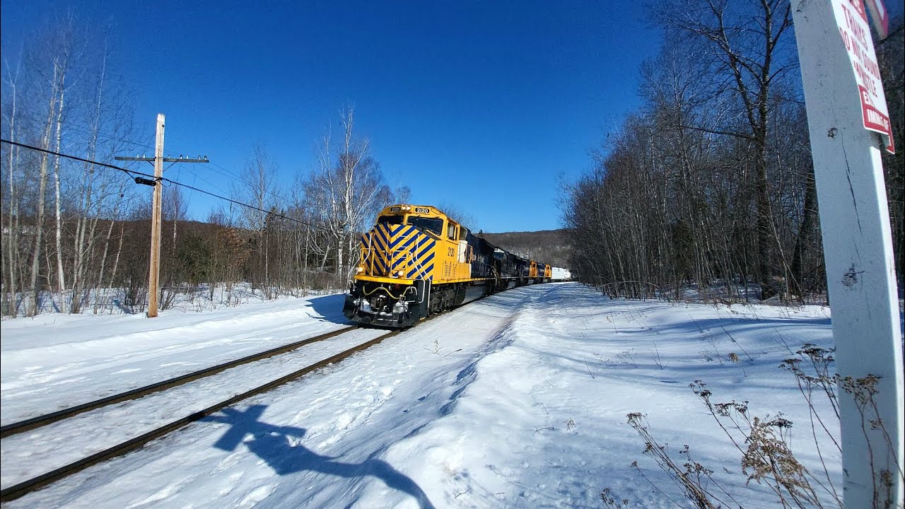 ONR 214 arriving at Trout Lake with units ONR 2120 leading, ONR 2124, ONR 2123, and ONR 2121