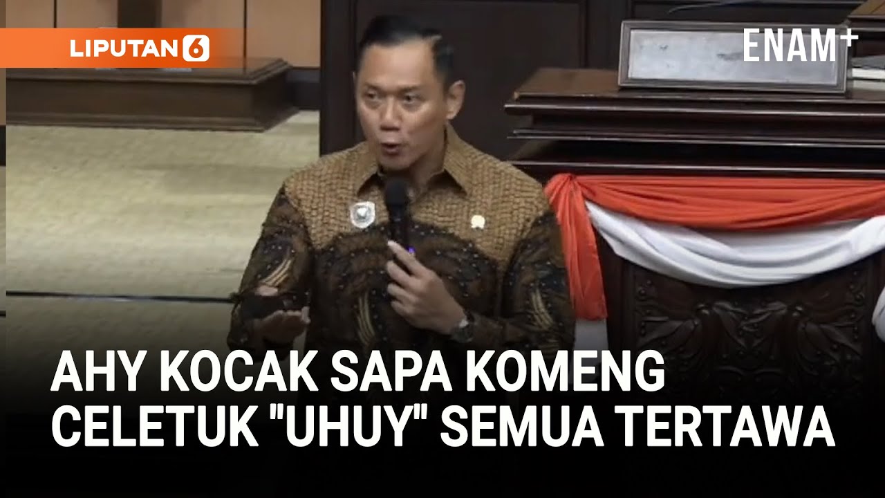Kocak Menko AHY Kaget Sapa Komeng di Rapat DPD, Celetuk 