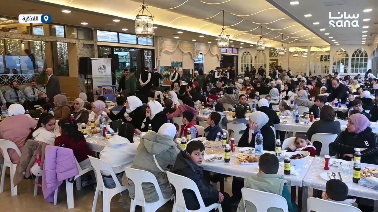 رمضان يجمع القلوب على الخير بمأدبة إفطار لأكثر من 200 يتيم في اللاذقية