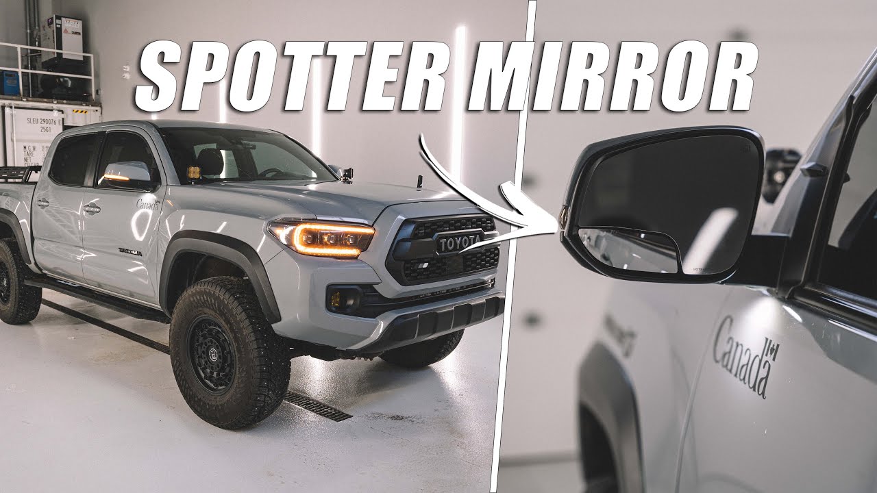 Замена оригинального зеркала для слепых зон на Toyota Tacoma — Установка зеркала Spotter