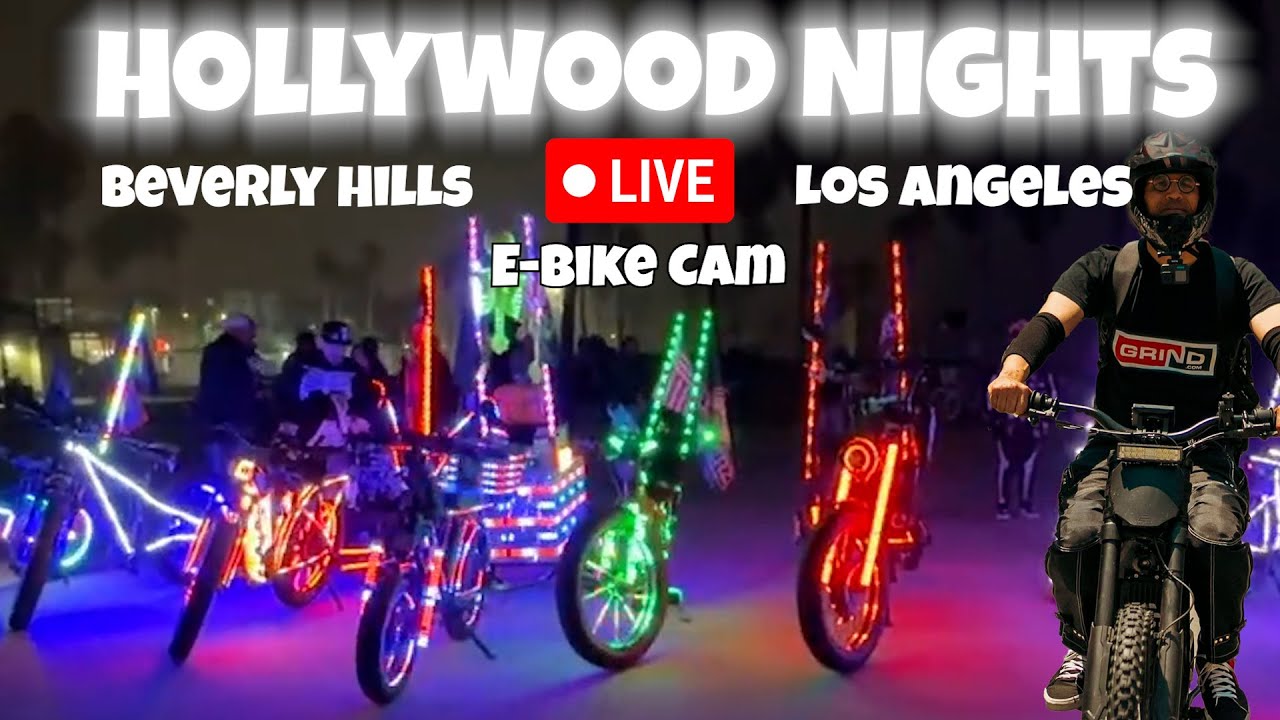 Lit Riderz: 360° Beverly Hills To Hollywood Ride | Полная 360-градусная ночная пробежка без фильтров