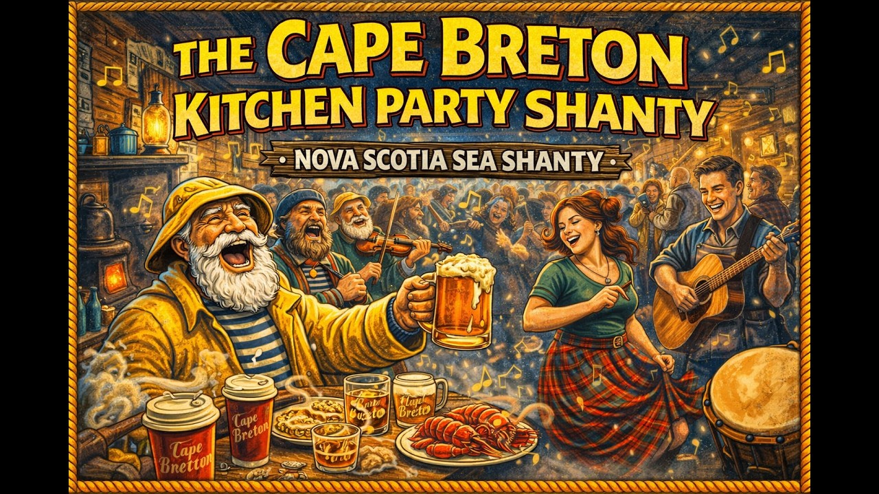 The Cape Breton Kitchen Party Shanty | Nova Scotia Sea Shanty | (turn on captions)