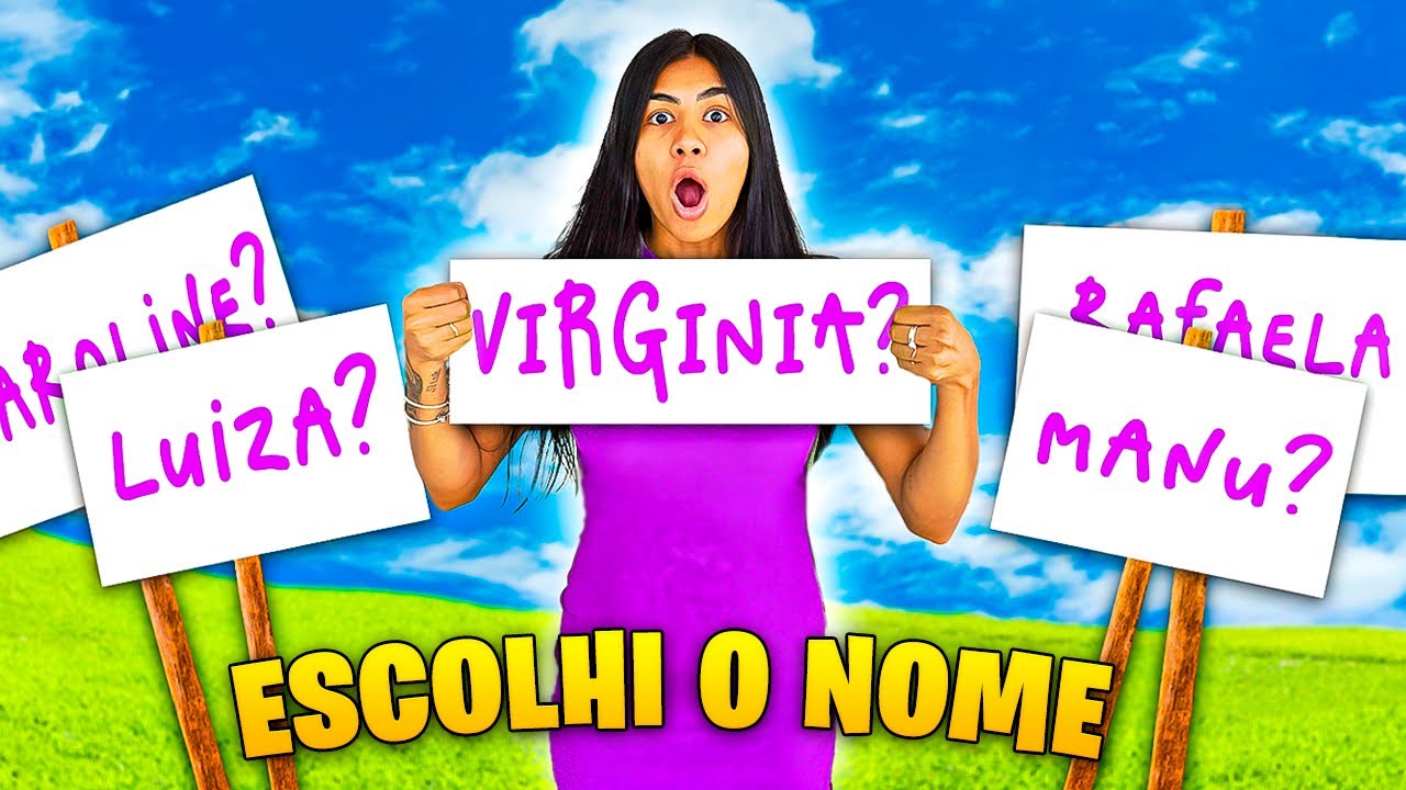 ESCOLHI O NOME DA MINHA FILHA *muito lindo 