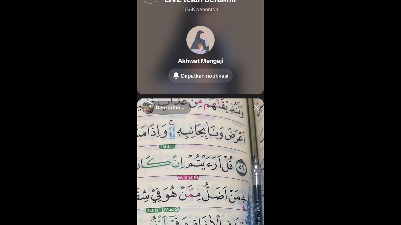 Baca Alquran live 14.maret.2026