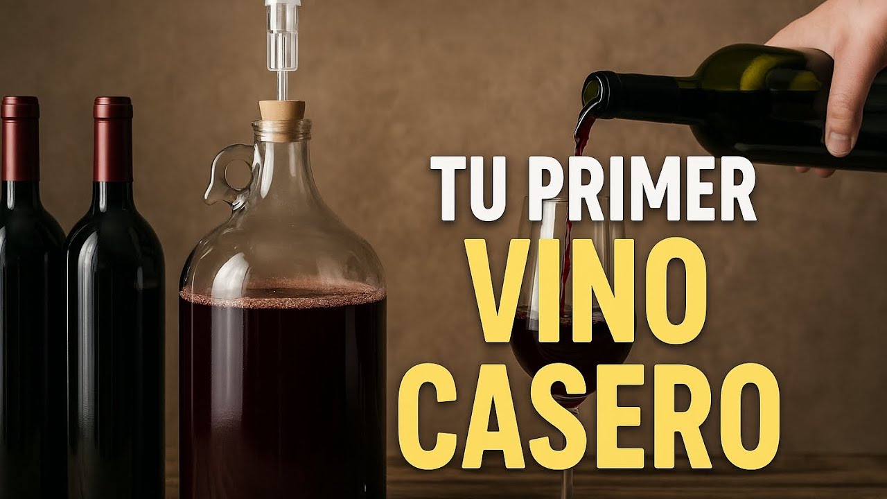 Rápido y facil. Haz tu primer vino casero con solo 3 ingredientes. Tutorial de vino casero.