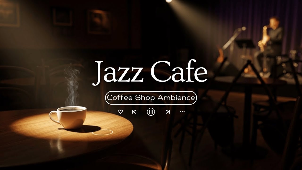 Jazz Relaxing Music ~ Cozy Autumn Coffee Shop Ambience for Work 🍂 Smooth Jazz Instrumental Music