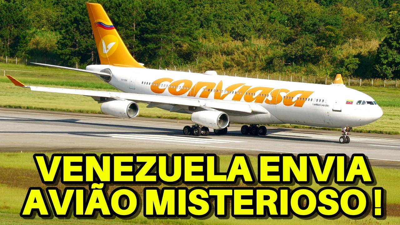 VENEZUELA ENVIA NOVAMENTE A340 AO BRASIL EM VISITA MISTERIOSA EM GUARULHOS