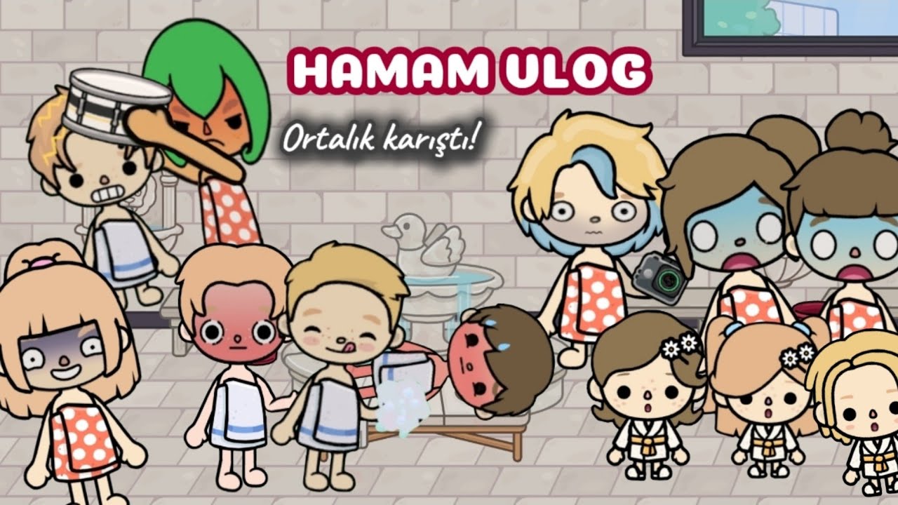 Hamam VLOG🎀 / Ortalık karıştı! / Toca boca türkçe video