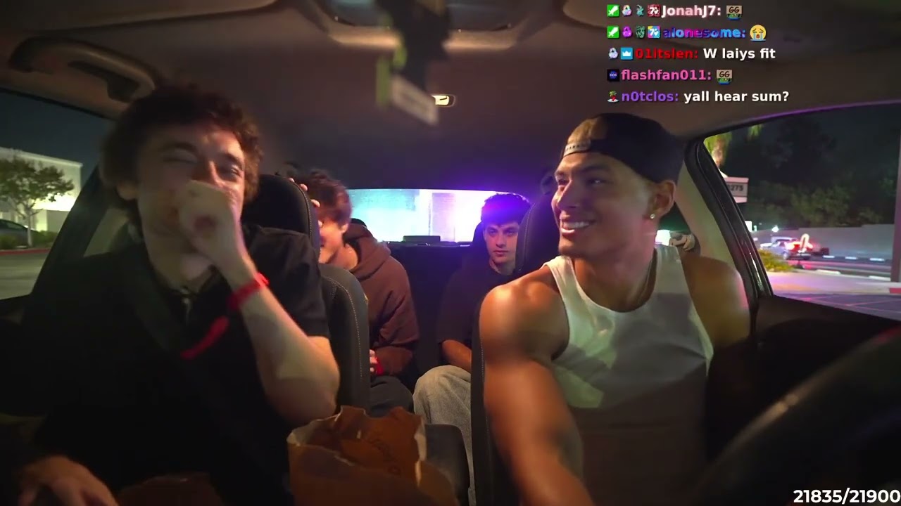 Laiys' car breaks down at Taco Bell and strands the '#core' boys 🚔🚗 #clips  
