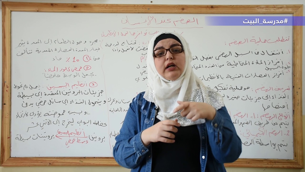 الصف 10    علم الحياة    الوحدة 2    الهضم عند الإنسان