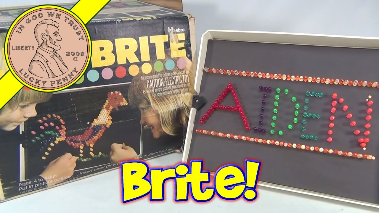 Vintage Lite-Brite Set, by Hasbro Toys - Create Beautiful Pictures With Light!