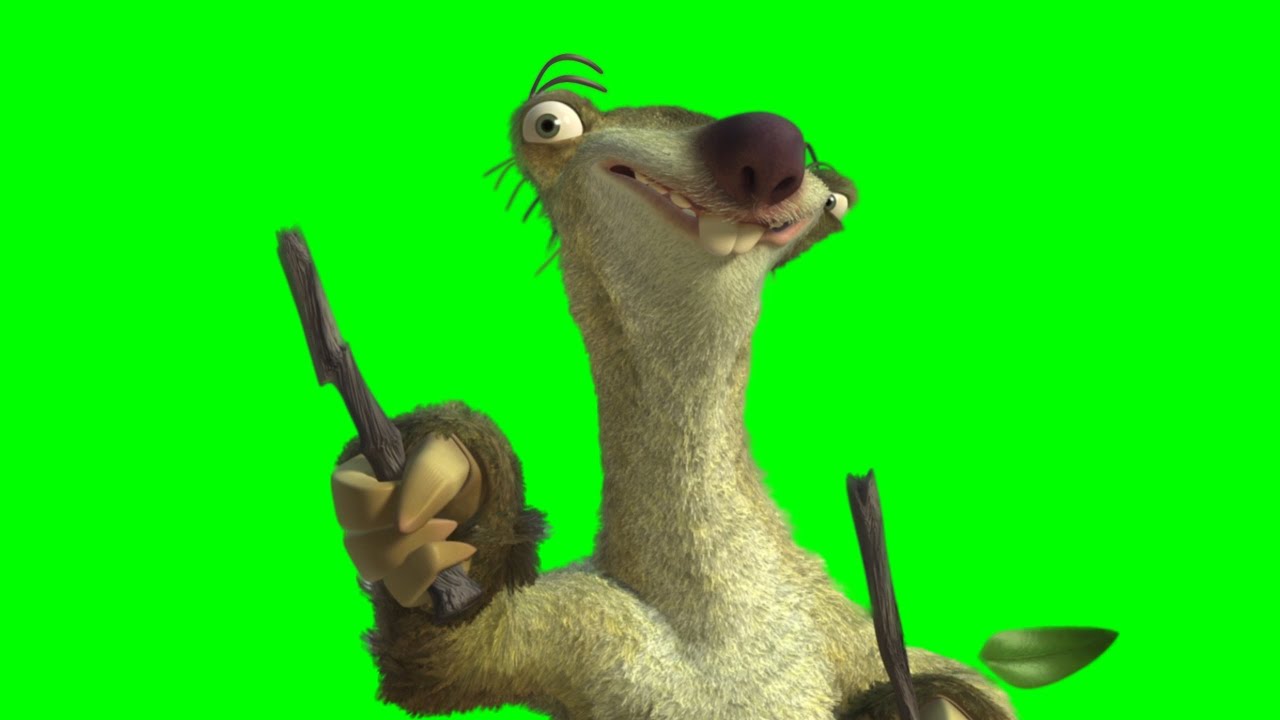 Sid (Ice Age) Green Screen compilation