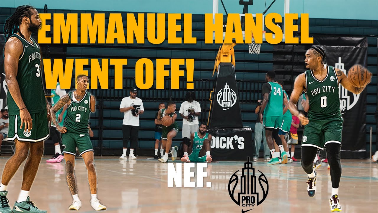 Emmanuel Hansel DOMINATES at Pro City NYC! Ex-NBA Player from Jazz Bubble Pulls Up!