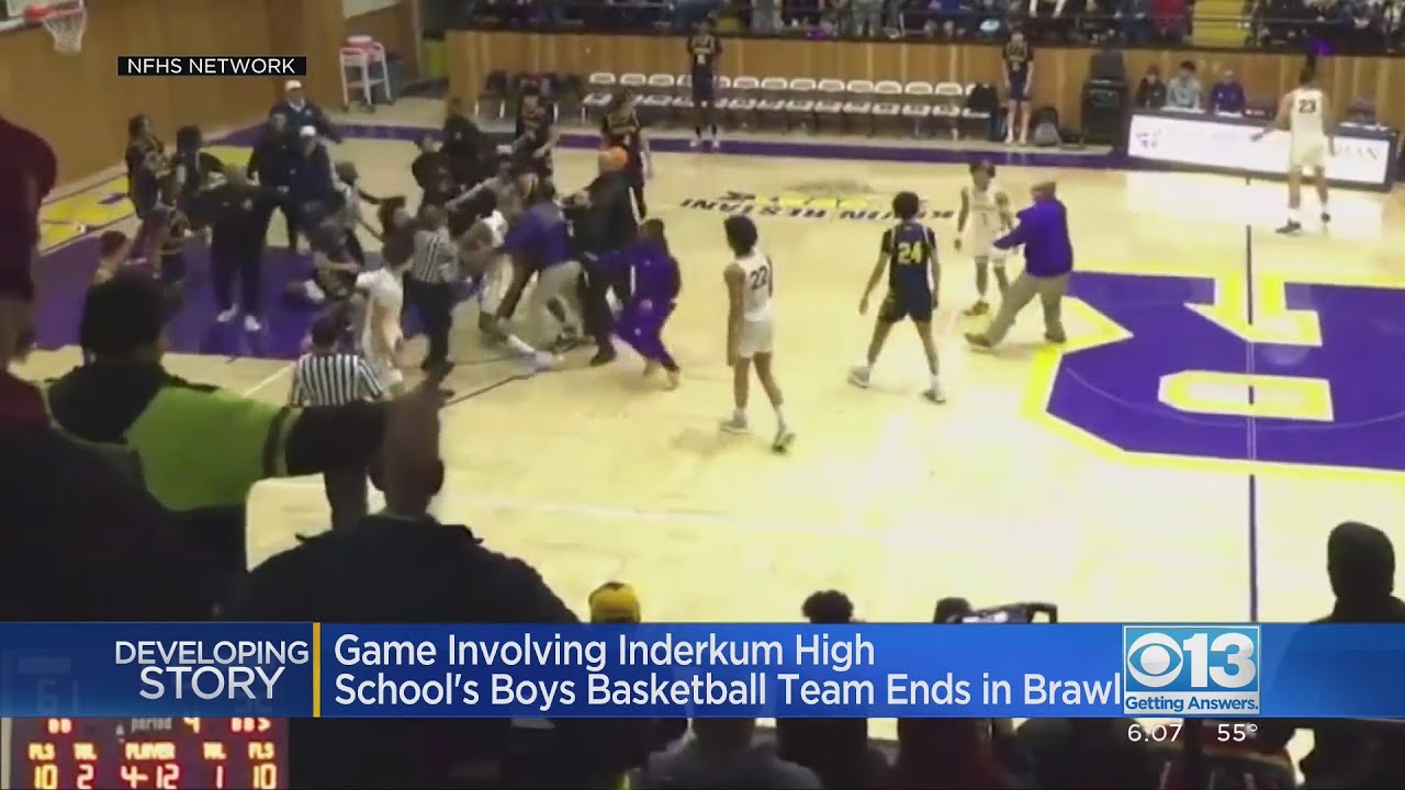 Game involving Inderkum High's boys basketball team ends in brawl