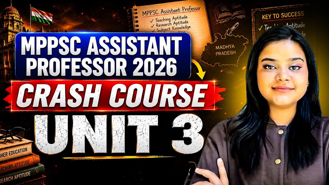 MPPSC AP Aug'26 | Sociology Crash Course | Unit 3 | Muskan Maam