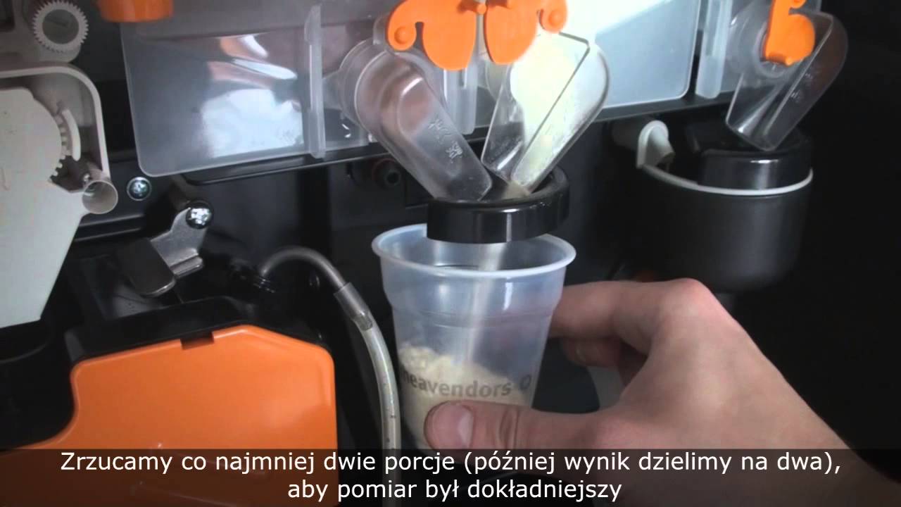 Cino Xs Grande - ustawienie gramatury produktu