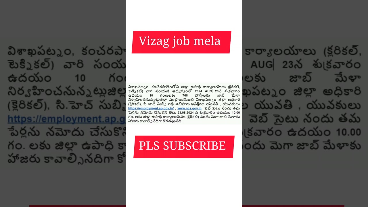 VIZAG JOB MELA