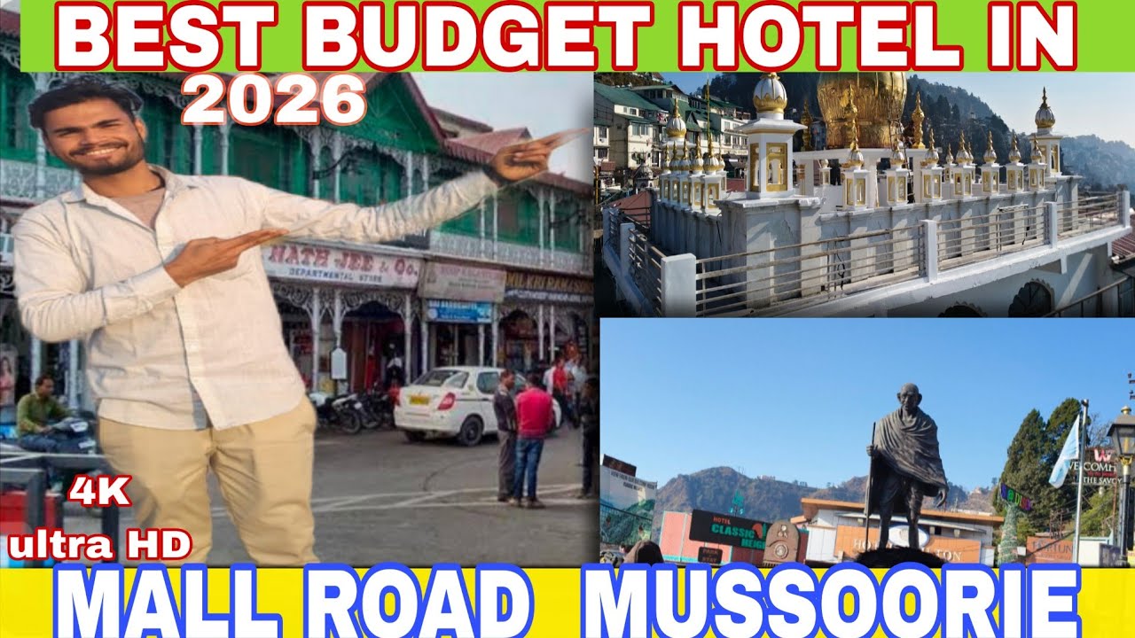 Mussoorie trip Budget 😍Mussoorie Tourist Place⛈️ Mall road Mussoorie  💏 Mussoorie Hotels Snowfall   