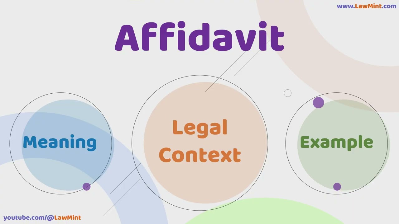 Affidavit Meaning Legal Context & Example Legal Terms Simplified @LawMint