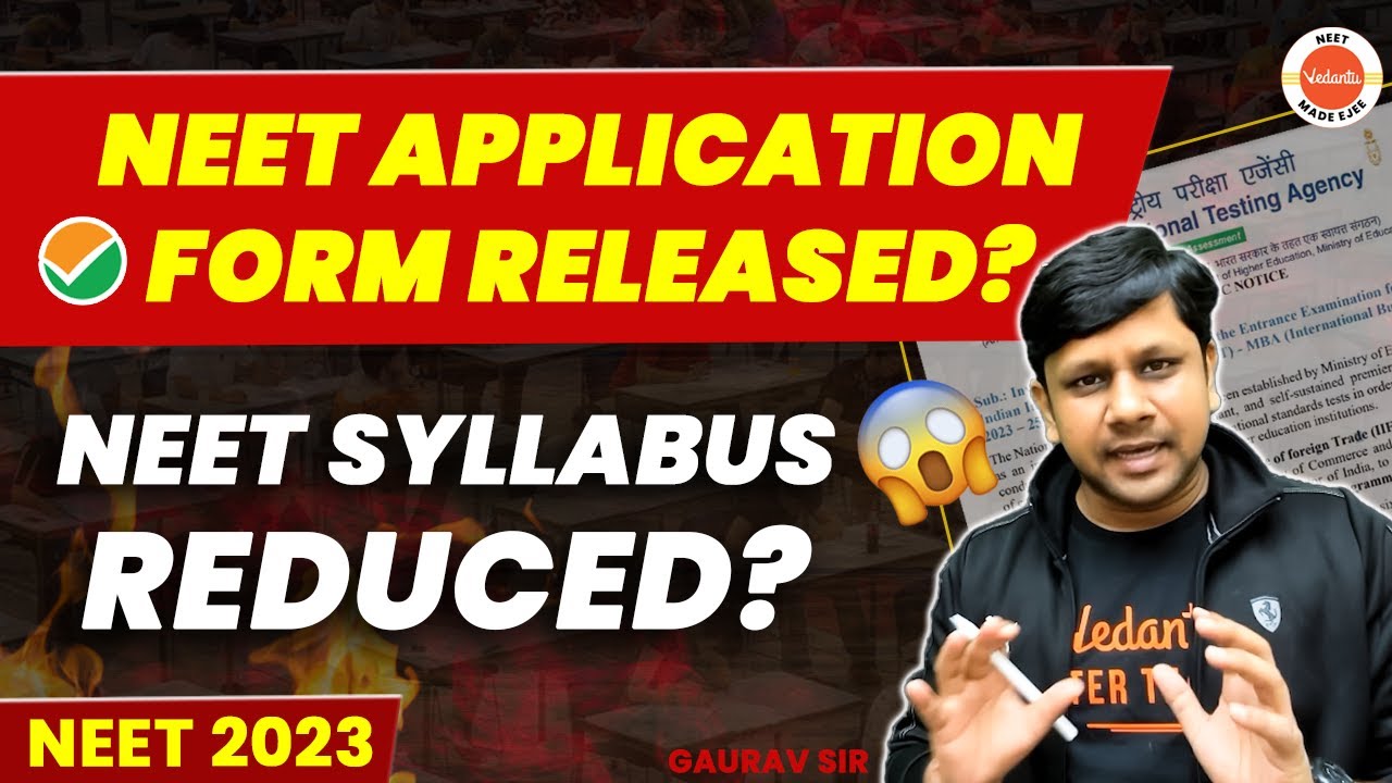 Breaking News 😱 | NEET 2023 Application Form Released? | Syllabus Reduced? | NEET 2023 Latest News
