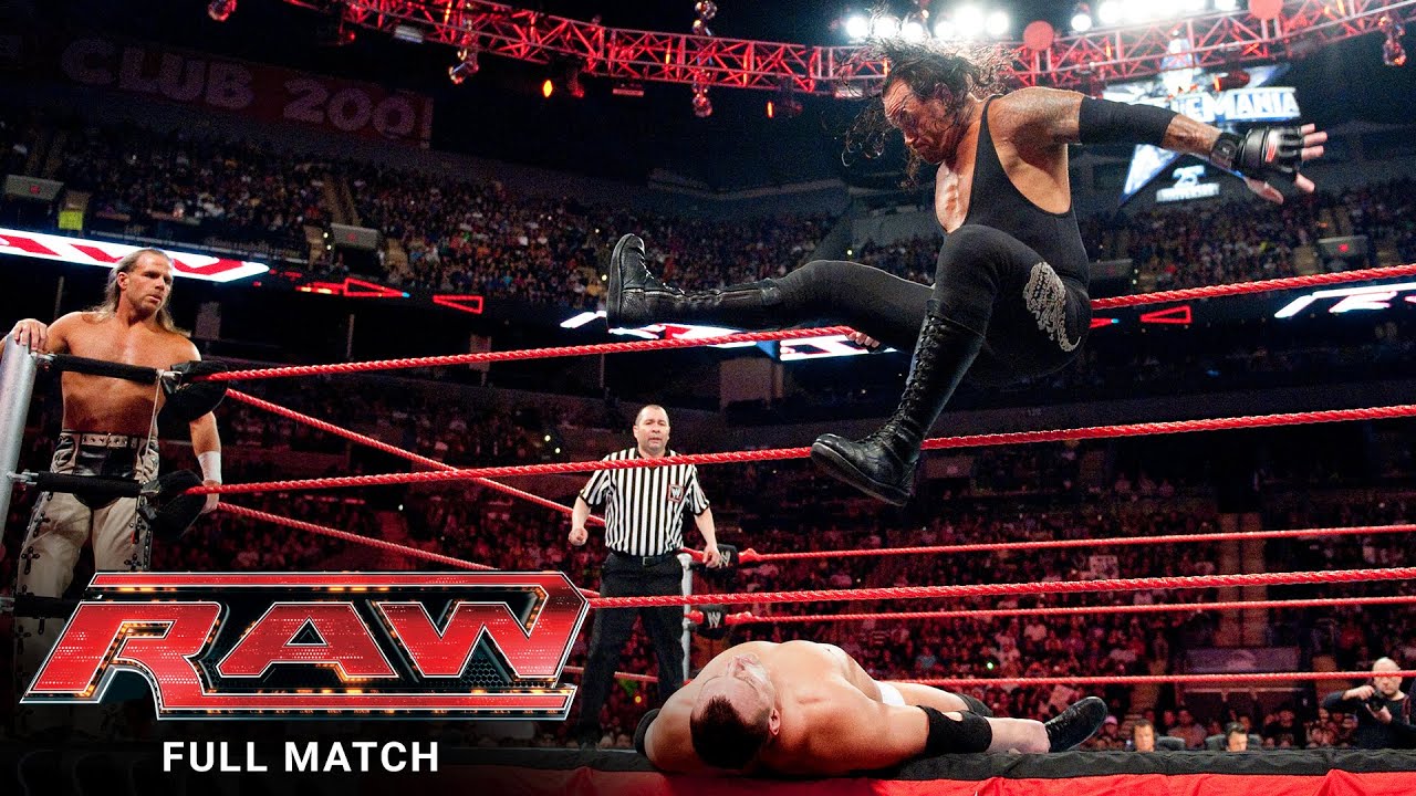 ПОЛНЫЙ МАТЧ — Гробовщик и Шон Майклз против JBL и Владимира Козлова: Raw, 16 марта 2009 г.