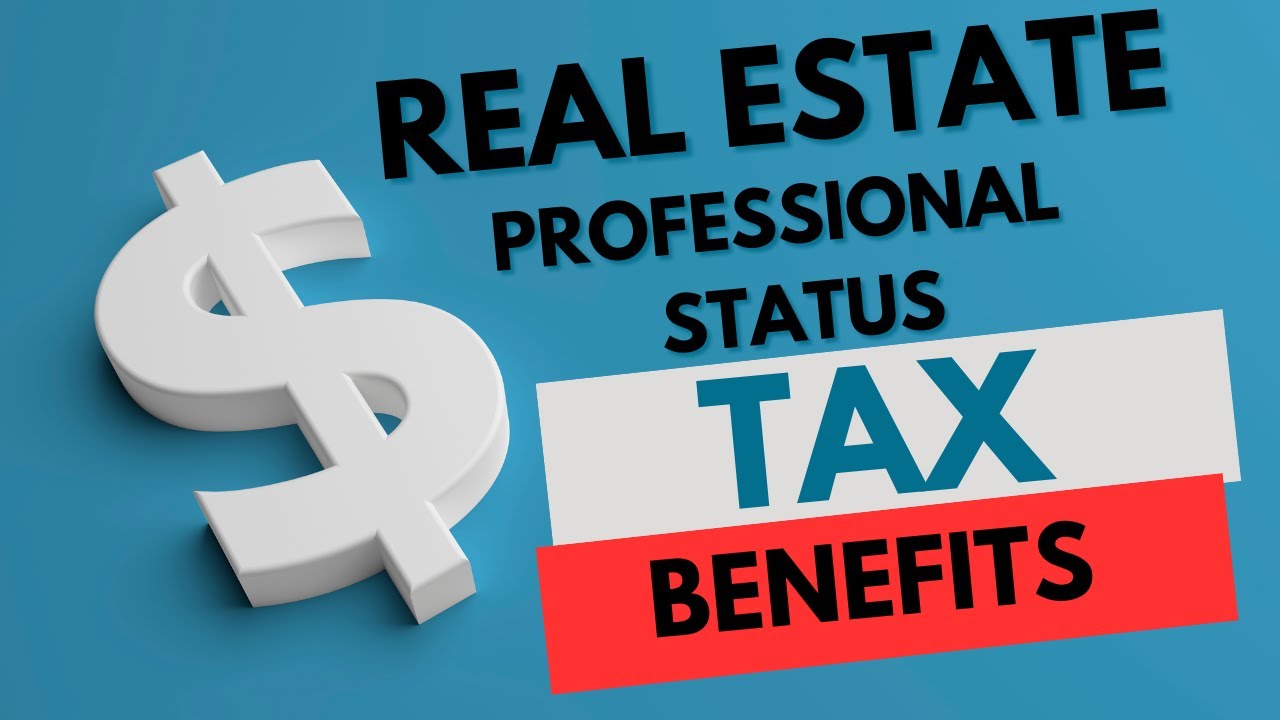 Real Estate Professional Tax Benefits Explained (in under 3 minutes)