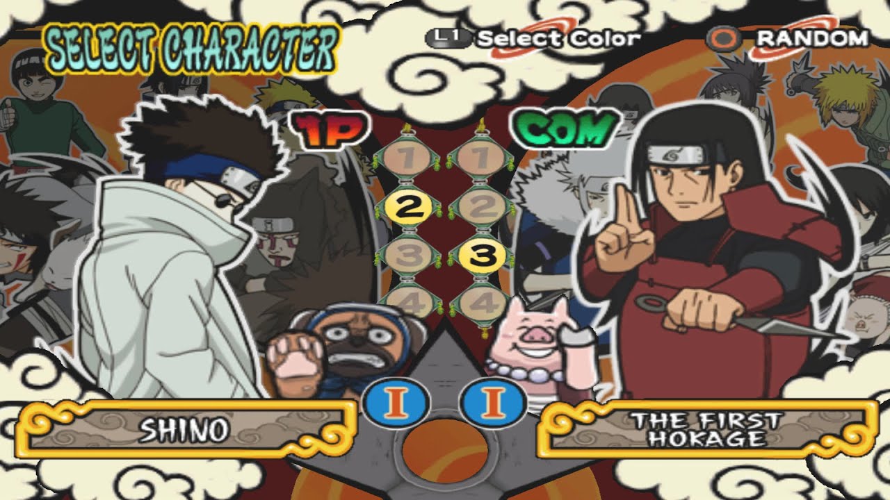 Shino VS Hokages (INSANE) - Naruto Shippuden Ultimate Ninja 4
