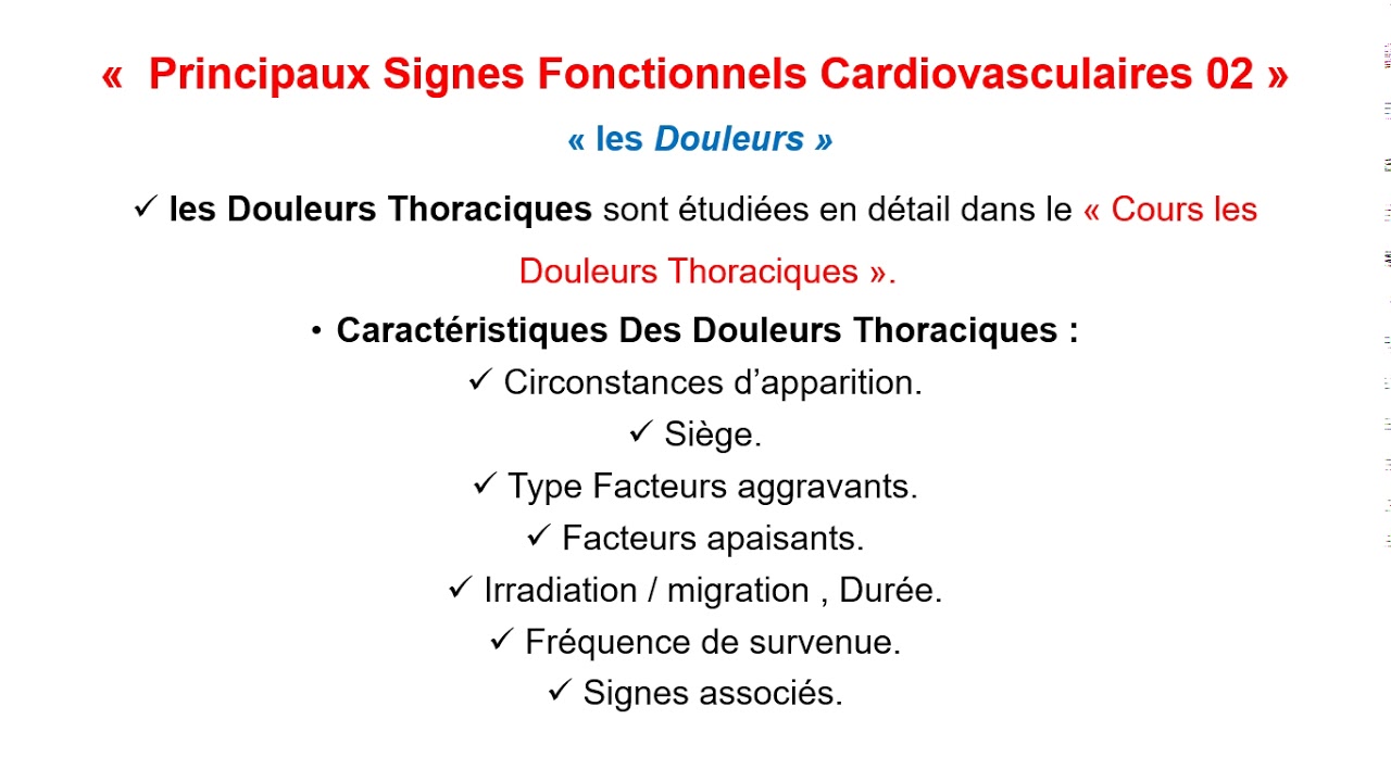 Examen Cardiaque Dr S HARZOUZ