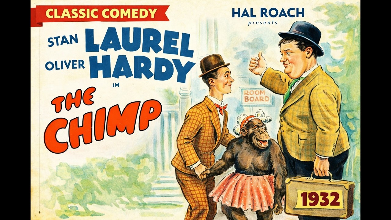 Laurel and Hardy The Chimp 1932 | Full Classic Comedy Short Film
