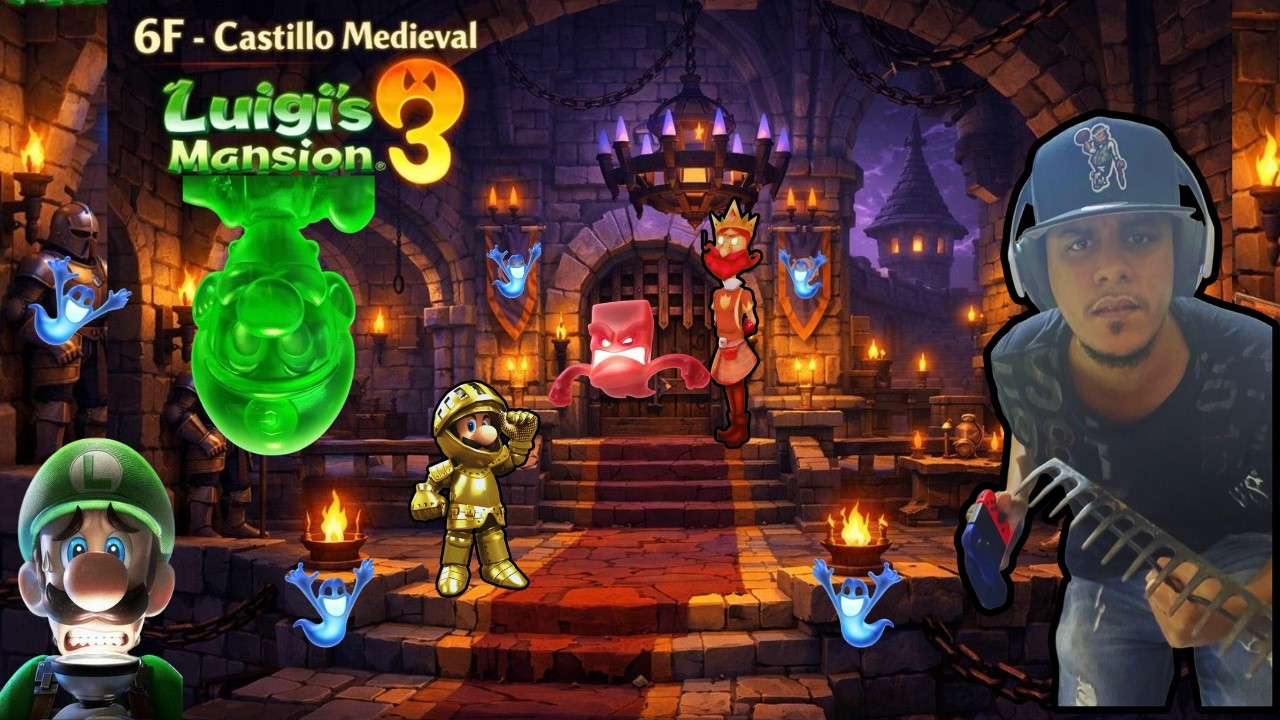 😱 ¡Batalla en el Castillo! ⚔️ 6F Castillo Medieval | Luigi Mansion 3