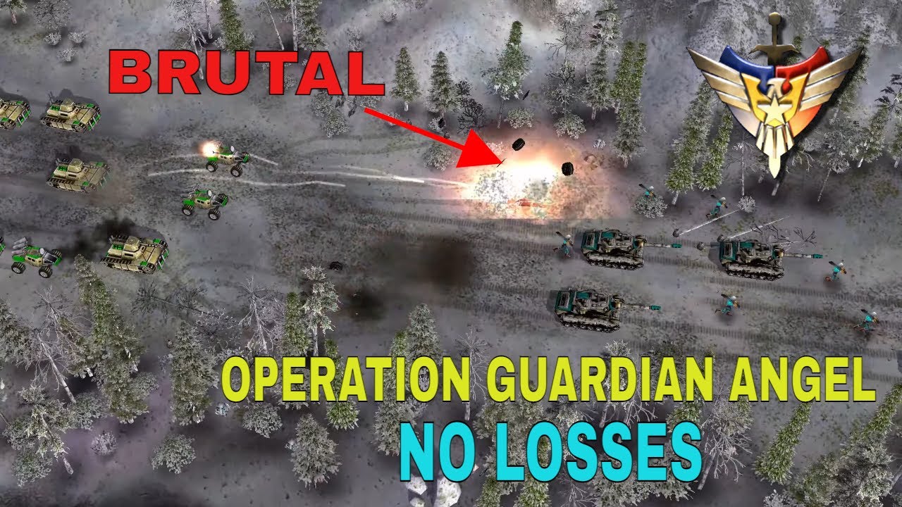 Command and Conquer Generals USA Миссия 3: АНГЕЛ-ХРАНИТЕЛЬ (ЖЕСТОКАЯ СЛОЖНОСТЬ) БЕЗ ПОТЕРЬ