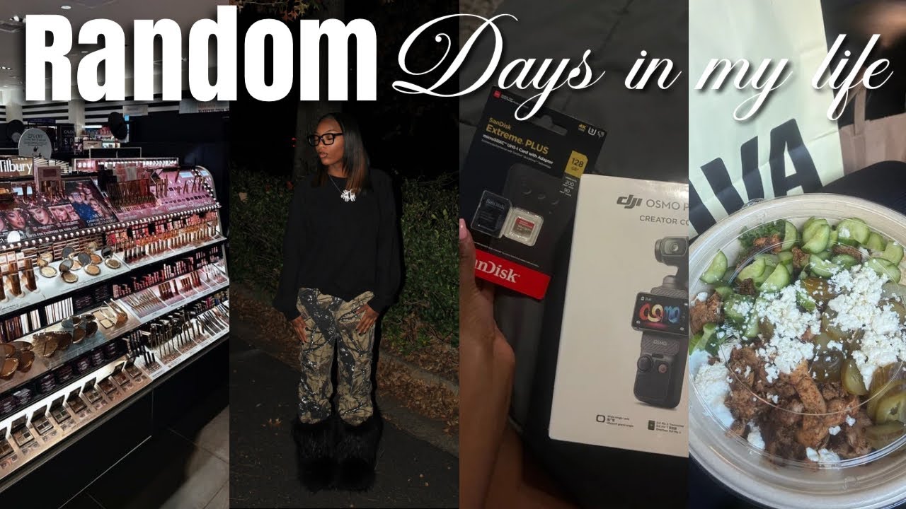 RANDOM DAYS IN MY LIFE ☆ | new camera, sephora, christmas haul, cava, etc..