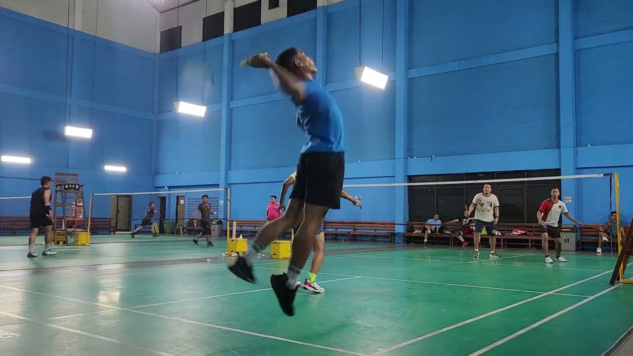 Mabar badminton PBTC - Andre/Risqi VS Pethit/Rizki