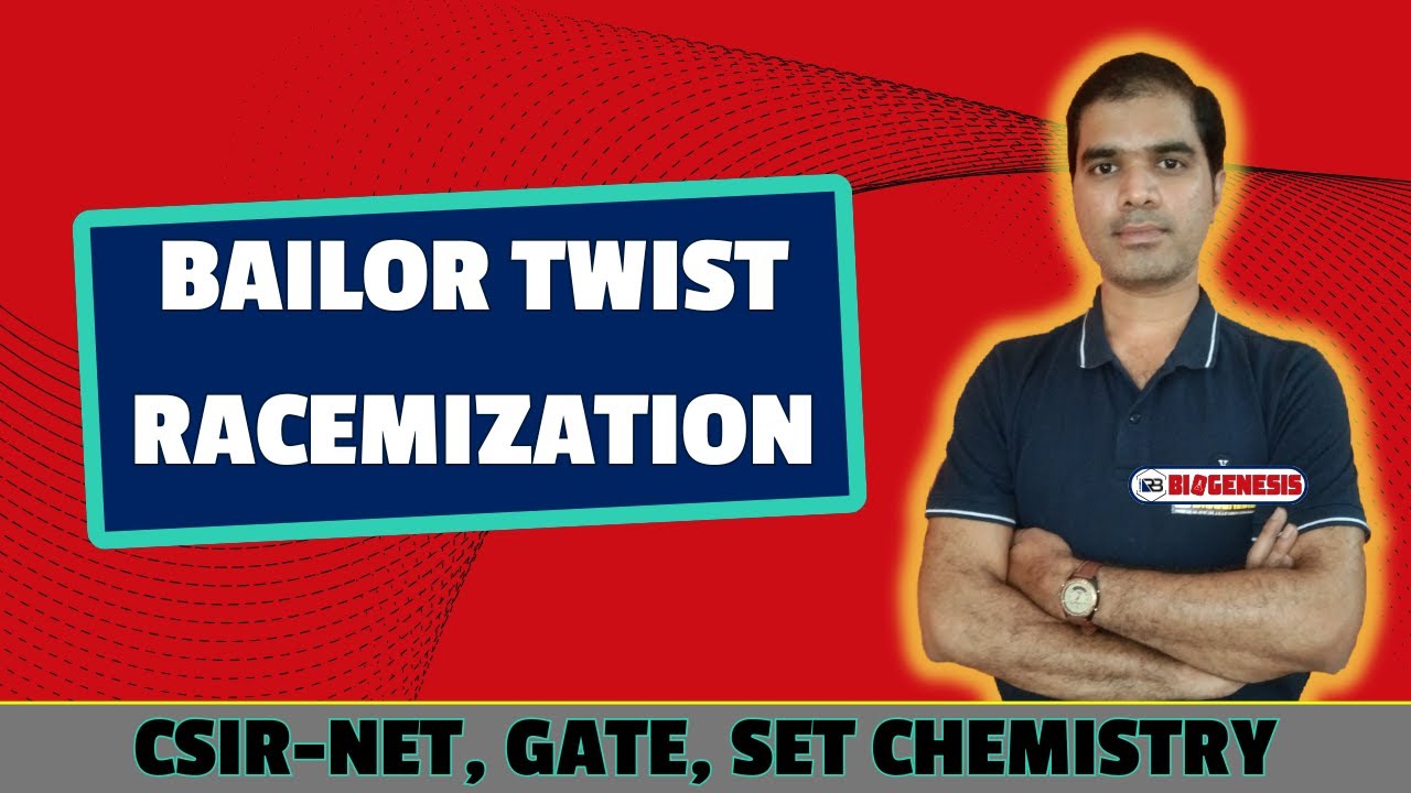 BAILOR TWIST RACEMIZATION | CSIR-NET, GATE, SET CHEMISTRY | NEW BATCH ON  JAN-02 | BIOGENESIS